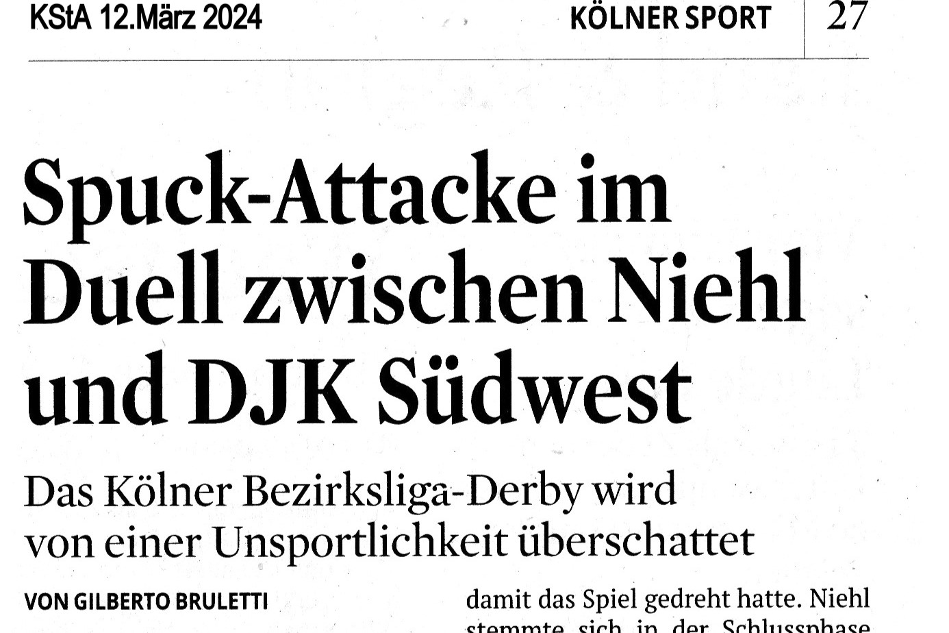 Spuck-Attacke